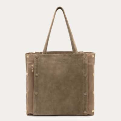 Sac Joseph Veau Velours Taupe