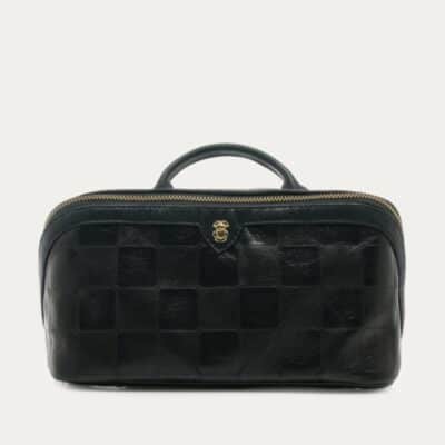 Trousse de Toilette Charlotte Cuir Embossé Check