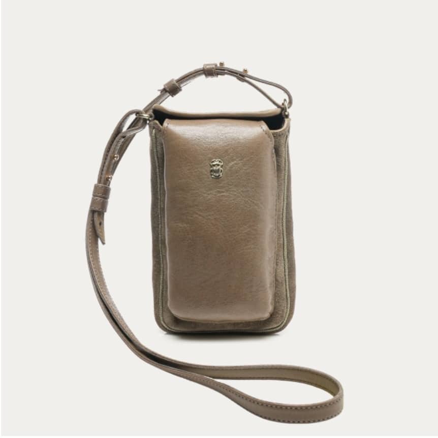 Étuis Misha Veau Velours Taupe