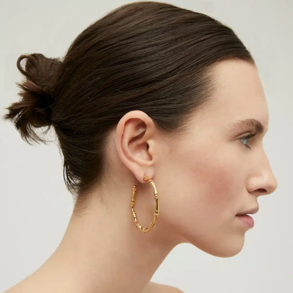 Boucles d'oreilles créoles bambou – Image 2