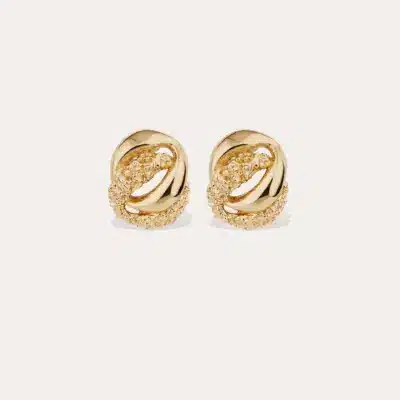 Boucles d'oreilles puce Mira Métal doré