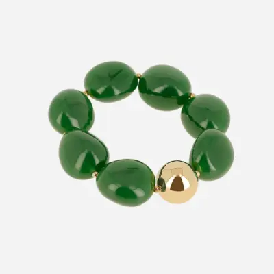 Bracelet Galet vert