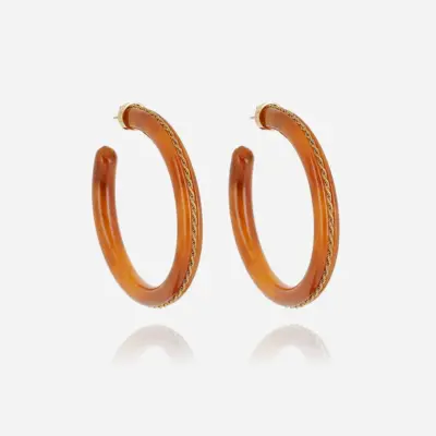 Boucles d'oreilles Rhodo Caramel