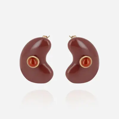 Boucles d'oreilles Sépia